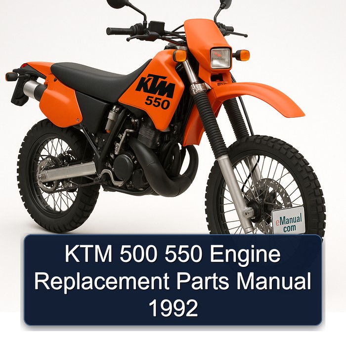 KTM 500 550 Engine Replacement Parts Manual 1992