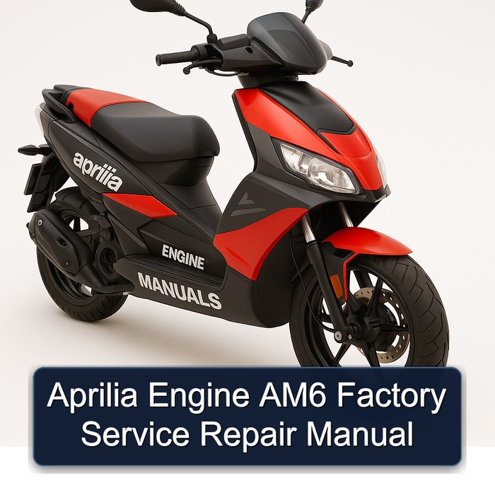 Aprilia Engine AM6 Factory Manual de servicio y reparación