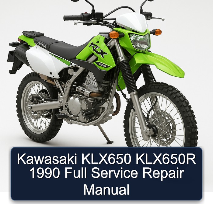 Kawasaki KLX650 KLX650R 1990 Full Service Repair Manual