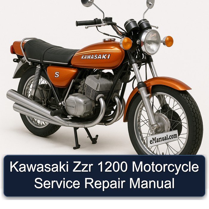 Kawasaki Zzr 1200 Motorcycle Manual de servicio y reparación