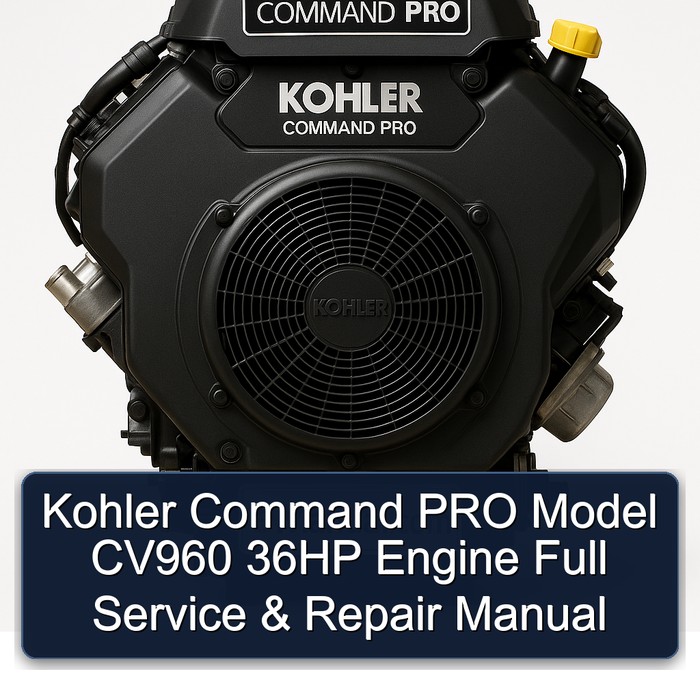 Kohler Command PRO Model CV960 36HP Engine Full Manual de servicio y reparación