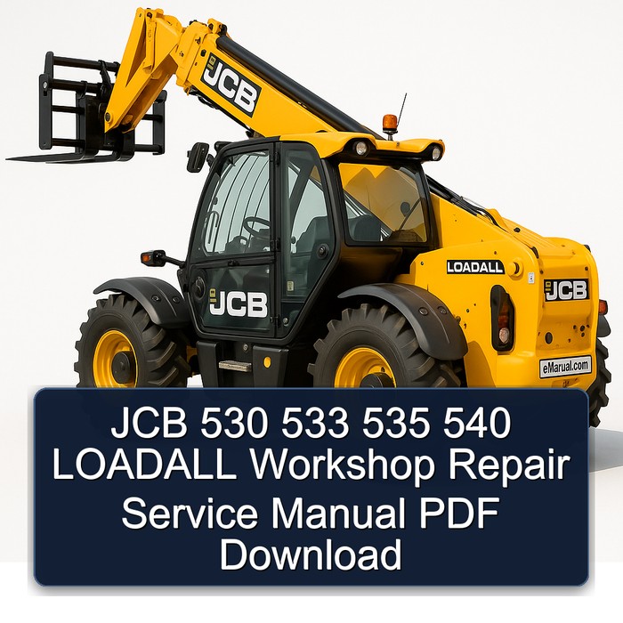 Manual de Reparación de Taller JCB Loadall 530, 533, 535, 540 (PDF)