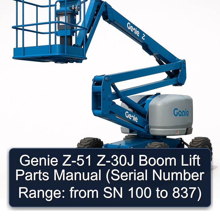 **Manual de Partes para Plataformas Elevadoras Genie Z-51 Z-30J (Núm. de Serie: 100 a 837)**