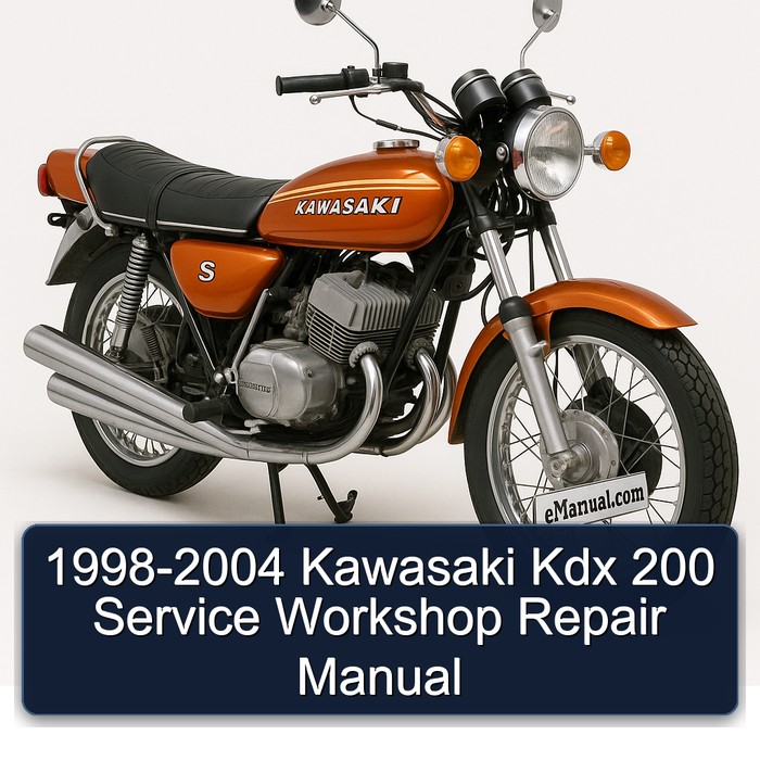 1998-2004 Kawasaki Kdx 200 Service Workshop Repair Manual