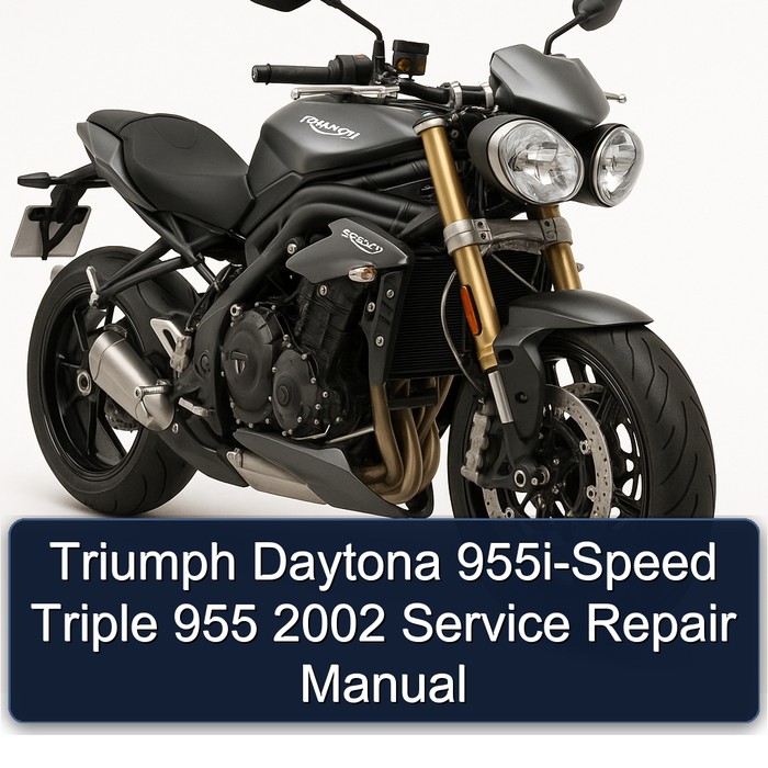 Triumph Daytona 955i-Speed Triple 955 2002 Manual de servicio y reparación
