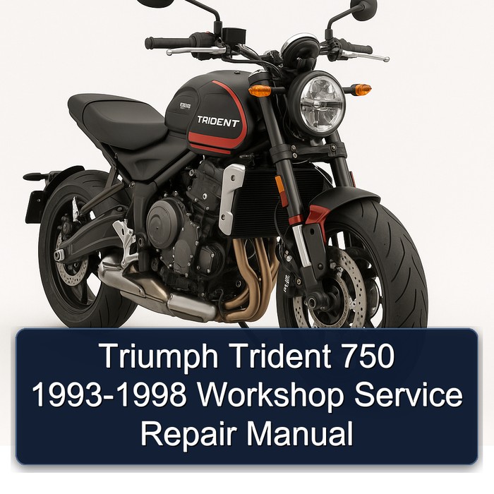 Triumph Trident 750 1993-1998 Workshop Manual de servicio y reparación
