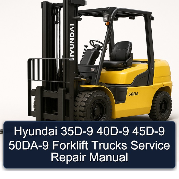 Manual de Servicio y Reparación de Montacargas Hyundai 35D-9, 40D-9, 45D-9, 50DA-9