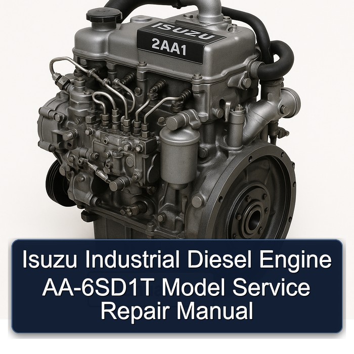 Manual de Servicio y Reparación del Motor Diesel Industrial Isuzu AA-6SD1T
