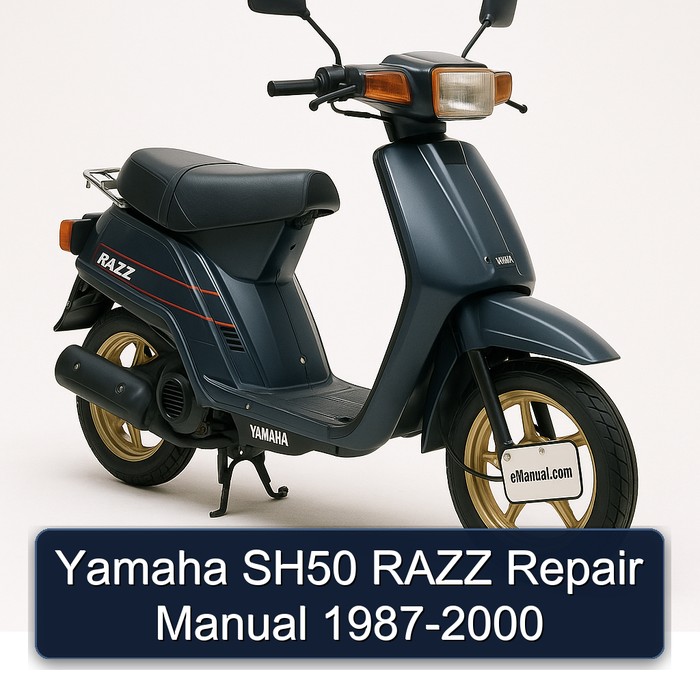 Yamaha SH50 RAZZ Repair Manual 1987-2000