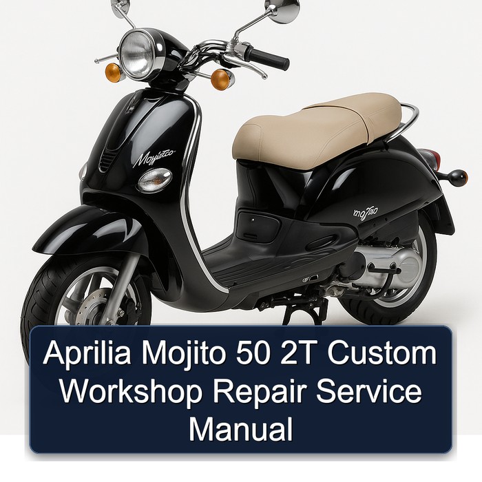 Aprilia Mojito 50 2T Custom Workshop Repair Service Manual