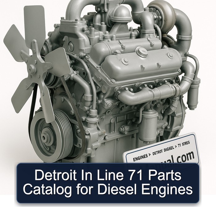 Detroit In Line 71 Parts Catalog for Diesel Engines