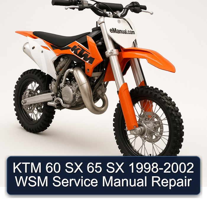 KTM 60 SX 65 SX 1998-2002 WSM Service Manual Repair