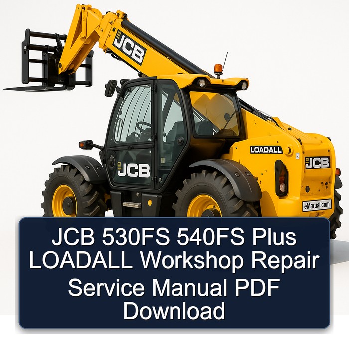 JCB 530FS / 540FS Plus LOADALL Werkstatthandbuch PDF Download