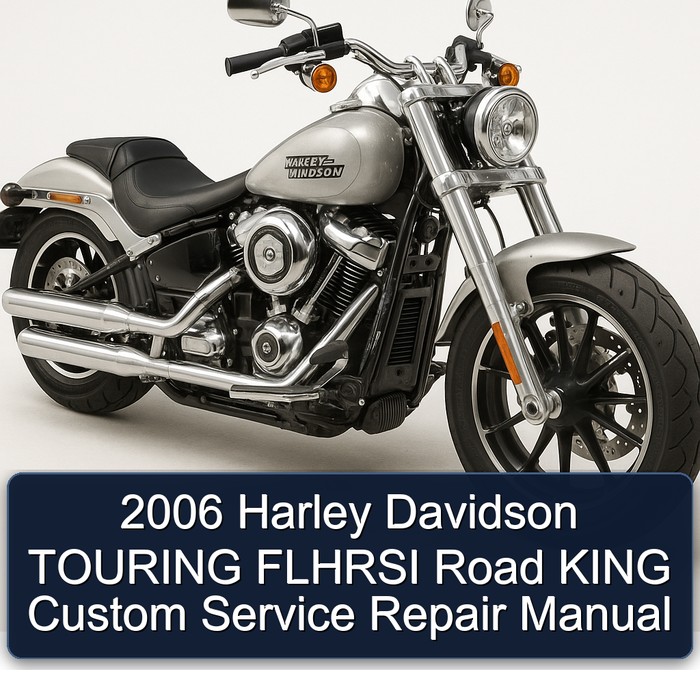2006 Harley Davidson TOURING FLHRSI Road KING Custom Manual de servicio y reparación
