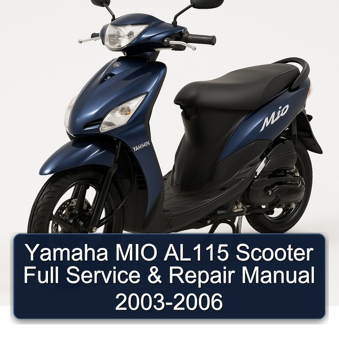 Yamaha MIO AL115 Scooter Full Service & Repair Manual 2003-2006