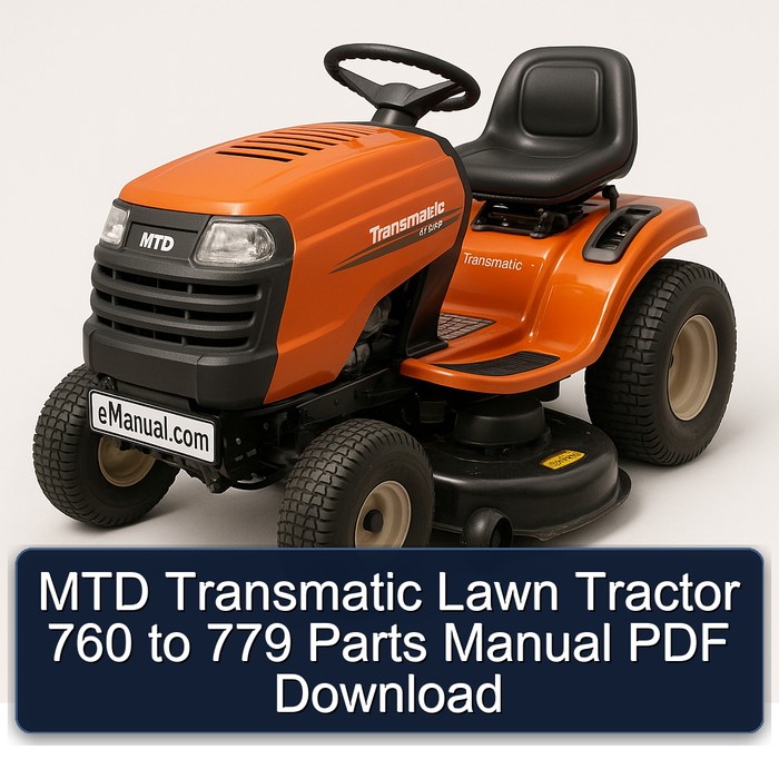 MTD Transmatic Rasenmäher 760 bis 779 Teilehandbuch PDF Download