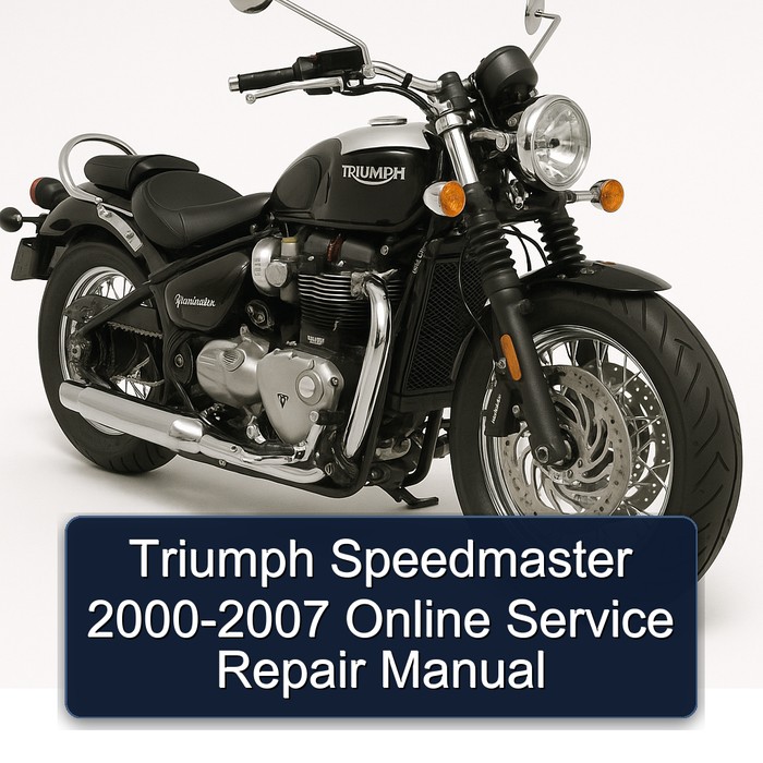 Triumph Speedmaster 2000-2007 Online Manual de servicio y reparación