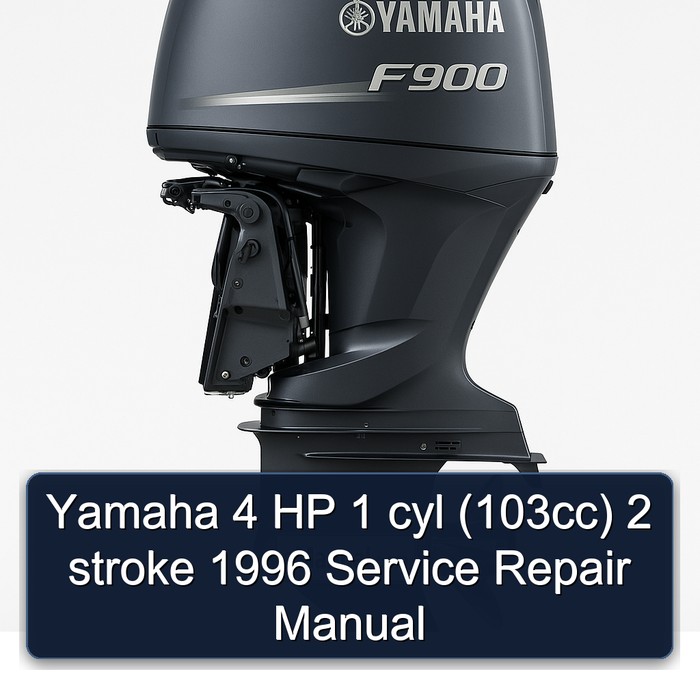 Yamaha 4 HP 1 cyl (103cc) 2 stroke 1996 Service Repair Manual 