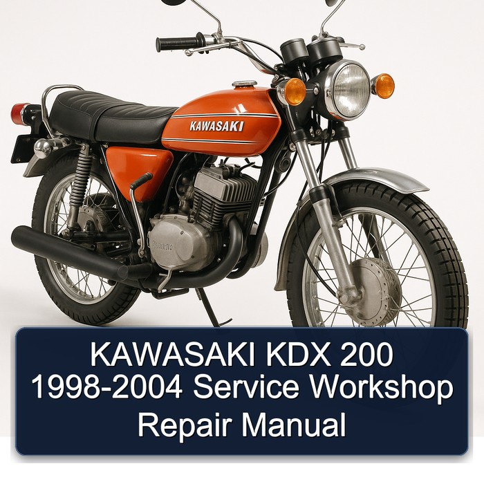 KAWASAKI KDX 200 1998-2004 Service Workshop Repair Manual