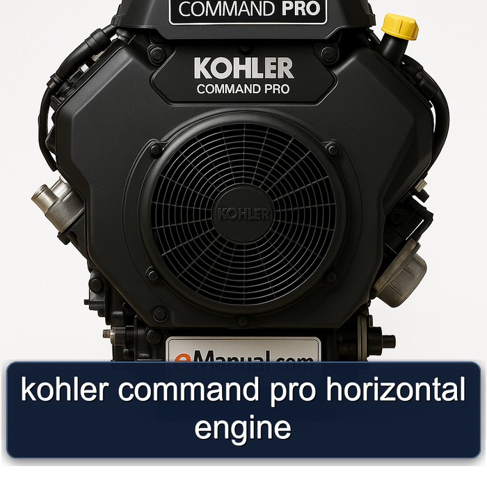 kohler command pro horizontal engine
