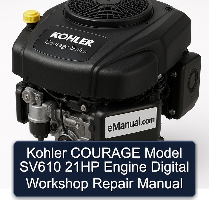 Kohler COURAGE Model SV610 21HP Engine Digital Workshop Repair Manual