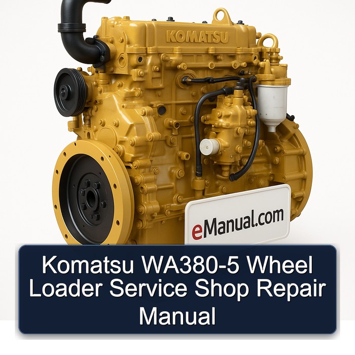 Komatsu WA380-5 Wheel Loader Service Shop Repair Manual
