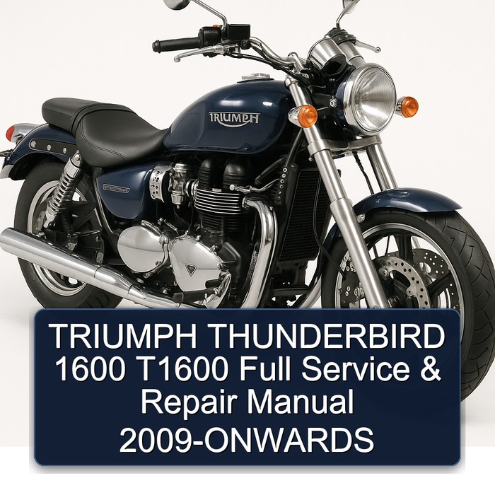 TRIUMPH THUNDERBIRD 1600 T1600 Full Manual de servicio y reparación 2009-ONWARDS