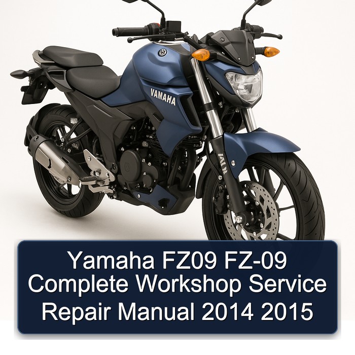 Yamaha FZ09 FZ-09 Manual completo de servicio y reparación del taller 2014 2015