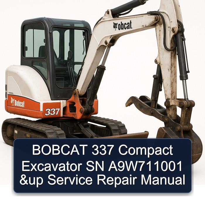 Bobcat 337 Kompaktbagger - Service- und Reparaturhandbuch (SN A9W711001 & höher)