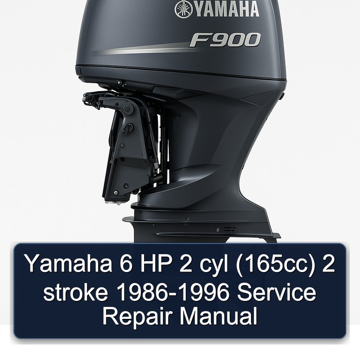Yamaha 6 HP 2 cyl (165cc) 2 stroke 1986-1996 Service Repair Manual
