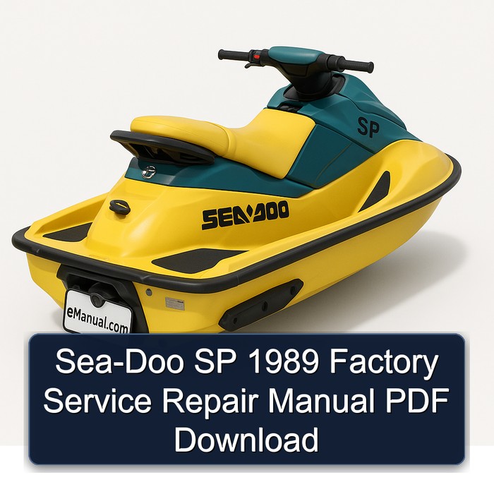 Sea-Doo SP 1989 Factory Service Repair Manual PDF Download