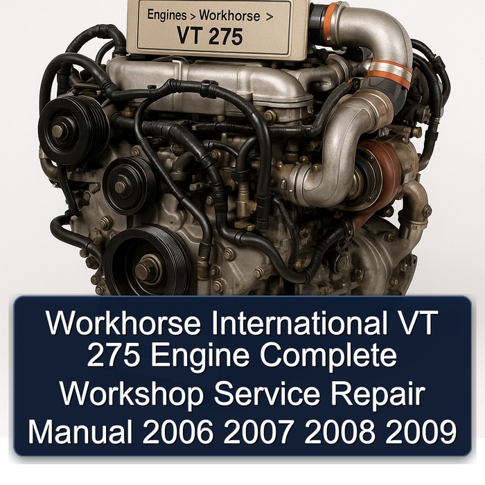 Workhorse International VT 275 Engine Manual completo de servicio y reparación del taller 2006 2007 2008 2009
