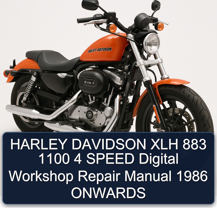 HARLEY DAVIDSON XLH 883 1100 4 SPEED Digital Workshop Repair Manual 1986 ONWARDS