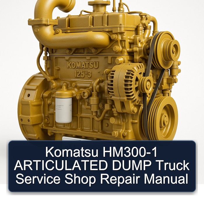 Komatsu HM300-1 ARTICULATED DUMP Truck Service Shop Repair Manual