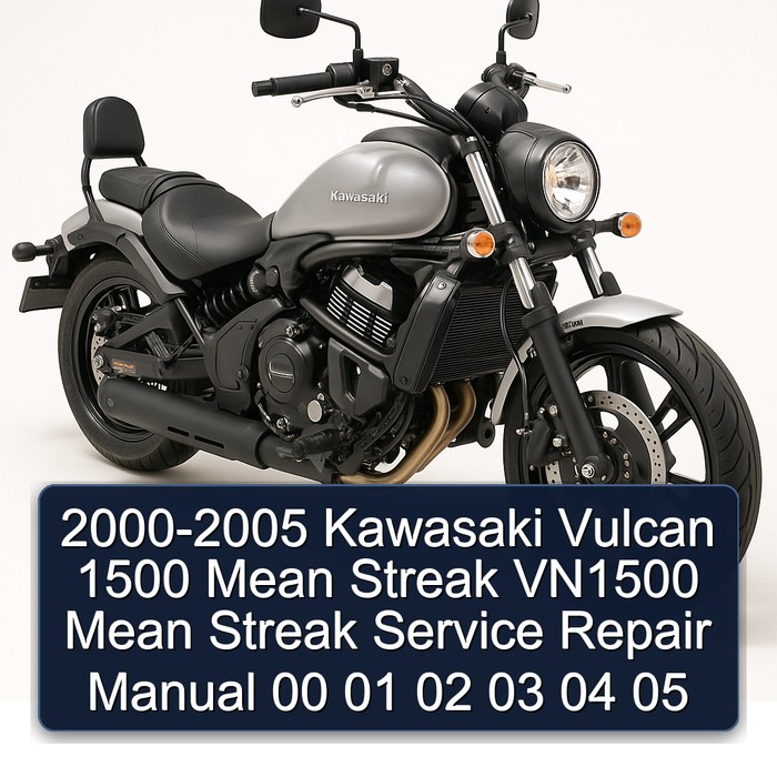 2000-2005 Kawasaki Vulcan 1500 Mean Streak VN1500 Mean Streak Service Repair Manual 00 01 02 03 04 05