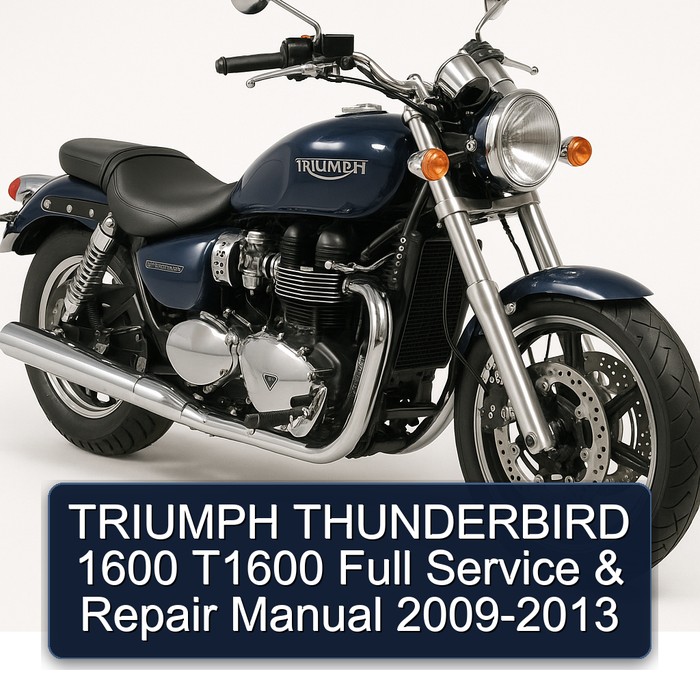 TRIUMPH THUNDERBIRD 1600 T1600 Full Manual de servicio y reparación 2009-2013