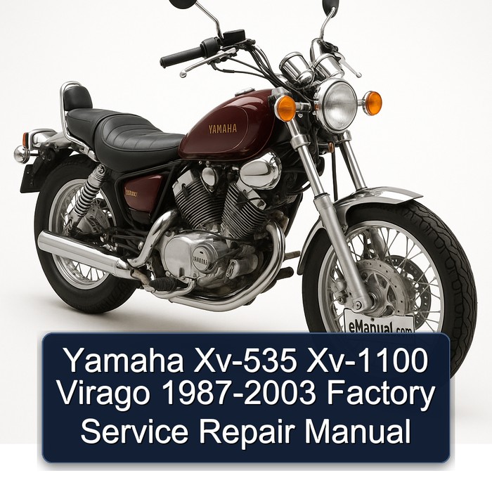 Yamaha Xv-535 Xv-1100 Virago 1987-2003 Factory Service Repair Manual