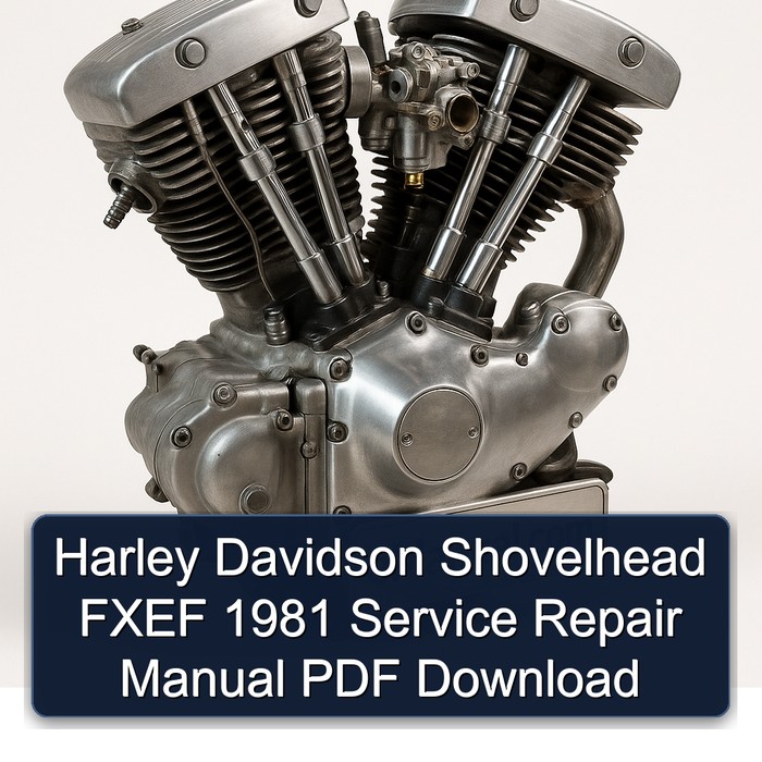 Manual de Servicio y Reparación Harley Davidson Shovelhead FXEF 1981 (PDF)