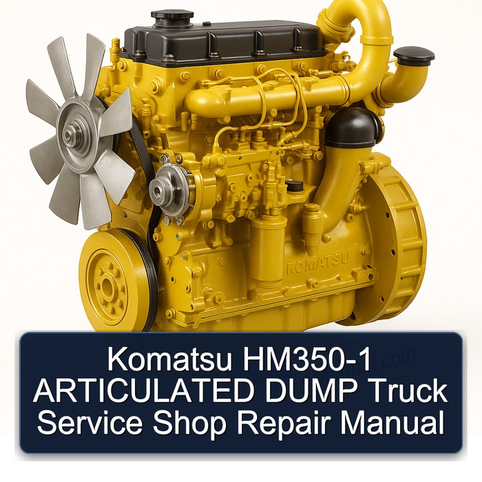 Manual de Reparación para Camión Volquete Articulado Komatsu HM350-1
