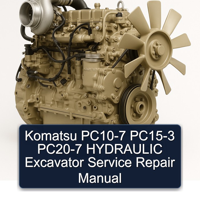 Komatsu PC10-7 PC15-3 PC20-7 HYDRAULIC Excavator Service Repair Manual