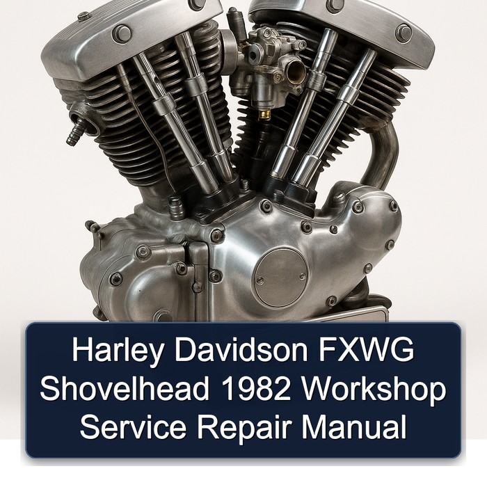Manual de Servicio y Reparación Harley Davidson FXWG Shovelhead 1982