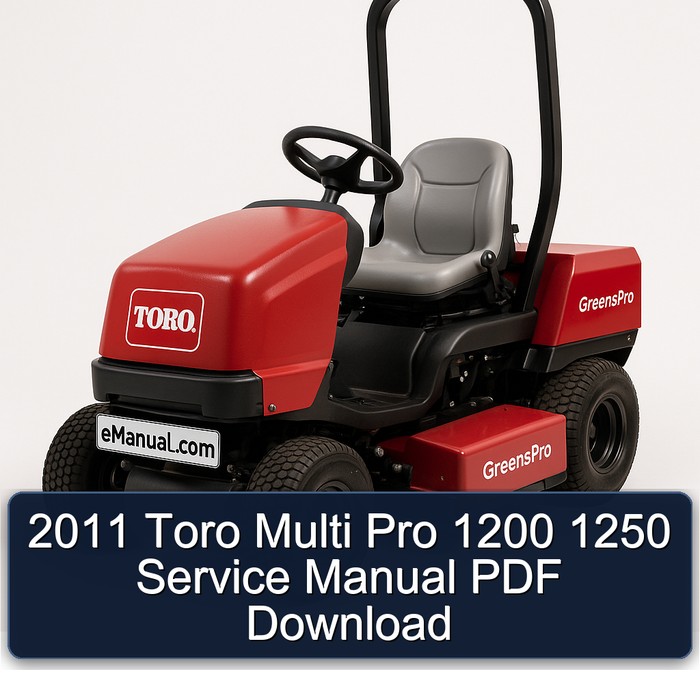 Manual de Servicio Toro Multi Pro 1200/1250 (2011) - PDF