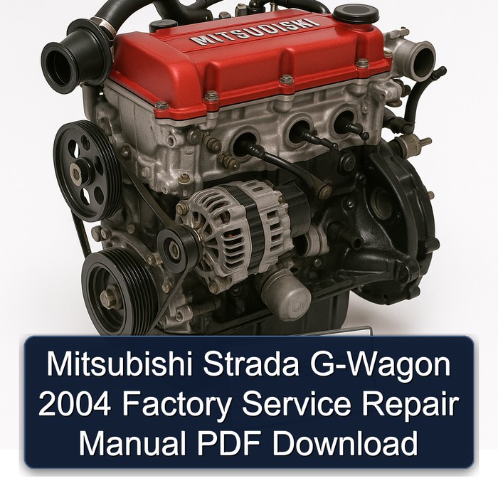 Manual de Servicio y Reparación Mitsubishi Strada G-Wagon 2004 (PDF)