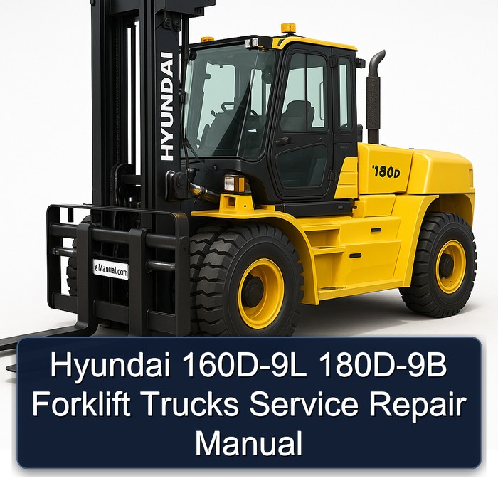 Manual de Servicio y Reparación de Montacargas Hyundai 160D-9L y 180D-9B