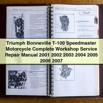 Triumph Bonneville T-100 Speedmaster Motorcycle Workshop Service Repair Manual PDF Download