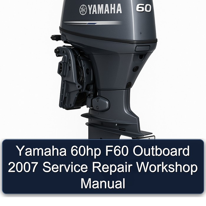 Yamaha 60hp F60 Outboard 2007 Service Repair Workshop Manual