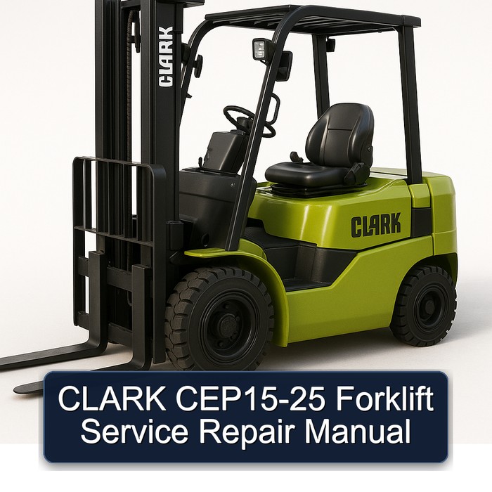 CLARK CEP15-25 Forklift Manual de servicio y reparación