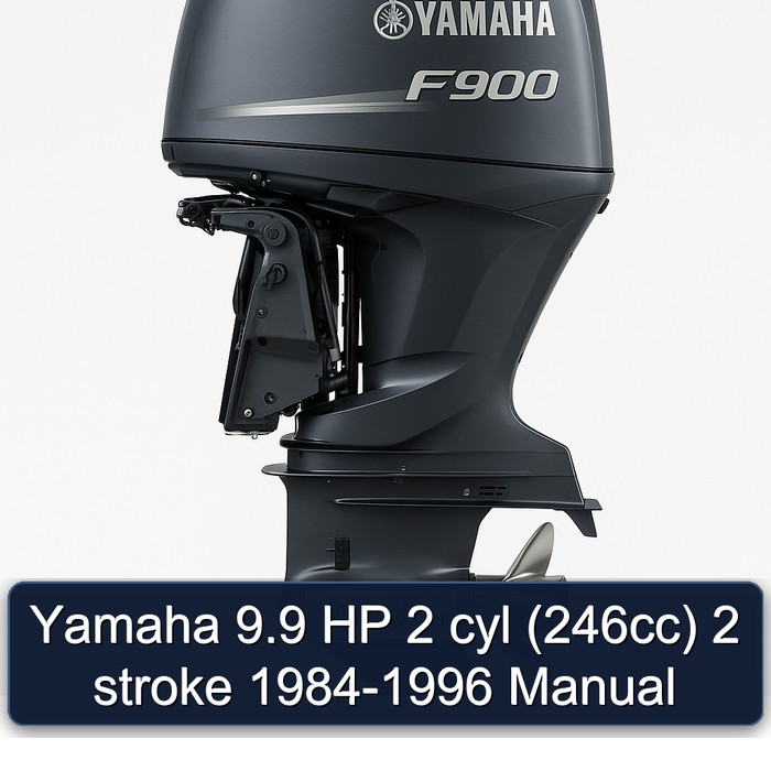 Yamaha 9.9 HP 2 cyl (246cc) 2 stroke 1984-1996 Manual 