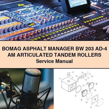 BOMAG ASPHALT MANAGER BW 203 AD-4 AM ARTICULATED TAndEM ROLLERS Service Repair Manual