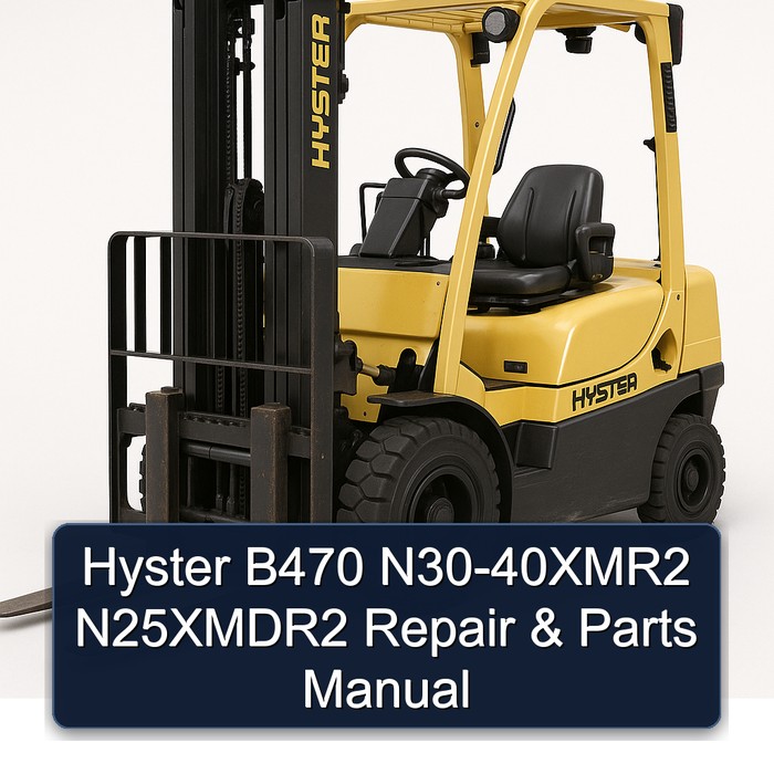 Manual de Reparación y Piezas Hyster B470 N30-40XMR2 N25XMDR2